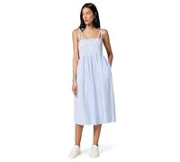 Tommy Hilfiger Donna Abito Swimshop Seersucker Lunghezza Midi, Blu (Thin Banker STP Blue Spell/White), XS