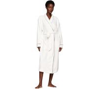 Tommy Hilfiger Donna Accappatoio Fleece Robe con Tasche, Bianco (Ivory), XL