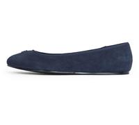 Tommy Hilfiger Donna Ballerine Hardware in Pelle Scamosciata, Blu (Space Blue), 39 EU