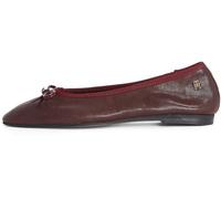 Tommy Hilfiger Donna Ballerine Soft Leather con Fiocco, Rosso (Burgundy Velvet), 37