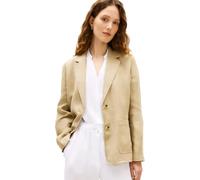 Tommy Hilfiger Donna Blazer Essential Linen con Chiusura con Bottoni, Beige (Beige), 48
