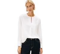 Tommy Hilfiger Donna Blusa Relaxed con Spacco, Bianco (Ecru), 44
