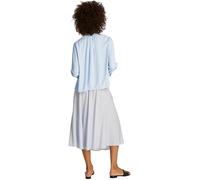 Tommy Hilfiger Donna Blusa Soft Viscose con Scollo a V, Blu (Breezy Blue), 46