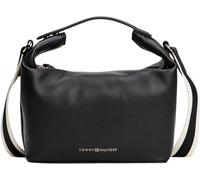 Tommy Hilfiger Donna Borsa a Tracolla Logotape Crossover con Zip, Nero (Black), Taglia Unica