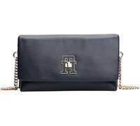Tommy Hilfiger Donna Borsa a Tracolla Modern Mini Crossover con Tracolla a Catenella, Blu (Space Blue), Taglia Unica