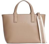 Tommy Hilfiger Donna Borsa Tote Bag Logotape Mini Piccola, Beige (Coastal Taupe), Taglia Unica