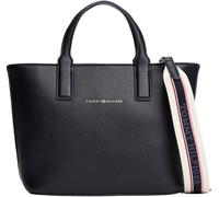 Tommy Hilfiger Donna Borsa Tote Bag Logotape Mini Piccola, Blu (Space Blue Corp), Taglia Unica