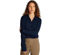 Tommy Hilfiger Donna Camicia Casual Regular Fit, Blu (Dark Night Navy), XS