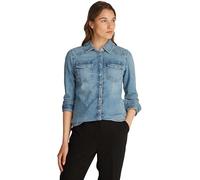 Tommy Hilfiger Donna Camicia in Jeans Slim Shirt Sam in Cotone, Blu (Sam), 44