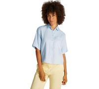 Tommy Hilfiger Donna Camicia Linen Relaxed Maniche Corte