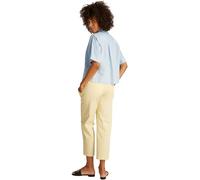 Tommy Hilfiger Donna Camicia Linen Relaxed Maniche Corte, Blu (Breezy Blue), 48