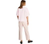 Tommy Hilfiger Donna Camicia Linen Relaxed Maniche Corte, Rosa (Light Pink), 44
