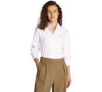 Tommy Hilfiger Donna Camicia Oxford Relaxed Fit, Bianco (Th Optic White), 50