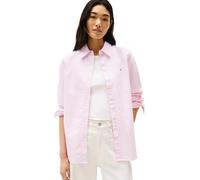 Tommy Hilfiger Oxford Relaxed Fit Shirt Ww0Ww46111, Camicia a Maniche Lunghe, Donna, Rosa (Classic Ithaca STP/Mid Pink), 40