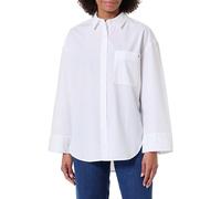 Tommy Hilfiger Donna Camicia Poplin New Easy Oversized, Bianco (Th Optic White), 42