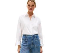 Tommy Hilfiger Donna Camicia Poplin New Easy Oversized, Bianco (Th Optic White), 44