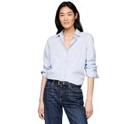 Tommy Hilfiger Donna Camicia Regular Shirt Cotone, Blu (Breezy Blue), 46