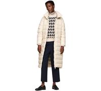 Tommy Hilfiger Donna Cappotto Piumino Funnel Maxi Coat Lunghezza al Ginocchio, Beige (Classic Beige), XXS