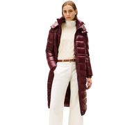 Tommy Hilfiger Donna Cappotto Trapuntato Gloss Down Waist Maxi con Colletto alla Coreana, Rosso (Deep Burgundy), XXL