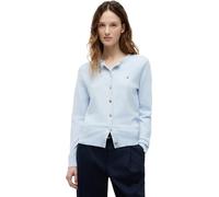 Tommy Hilfiger Donna Cardigan Jersey con Scollo Rotondo, Blu (Breezy Blue), S