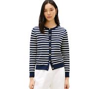 Tommy Hilfiger Donna Cardigan Jersey Stitch Cardigan Elegante, Multicolore (Dark Night Navy/Ivory Petal STP), XL