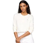 Tommy Hilfiger Donna Cardigan Jersey Stitch Elegante, Avorio (Ivory Petal), S