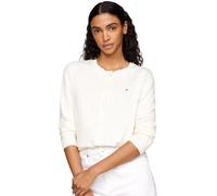 Tommy Hilfiger Donna Cardigan Jersey Stitch Elegante, Avorio (Ivory Petal), XL