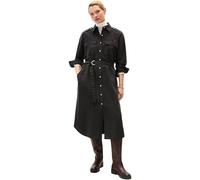 Tommy Hilfiger Donna Chemisier Fluid Utility Midi con Cintura, Nero (Black), 44W