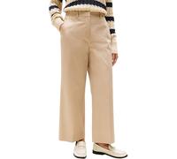 Tommy Hilfiger Pantaloni Chino Donna con piega frontale cotone gamba larga alla caviglia Sabbia
