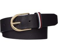 Tommy Hilfiger Donna Cintura Casual in Pelle, Blu (Space Blue), 85 cm