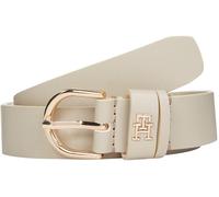Tommy Hilfiger Donna Cintura Essential Effortless 2,5 cm Cintura in Pelle, Beige (Sugarcane), 100 cm