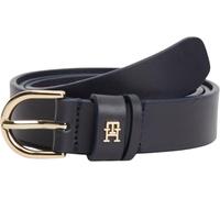 Tommy Hilfiger Donna Cintura Essential Effortless 2,5 cm Cintura in Pelle, Blu (Space Blue), 85 cm