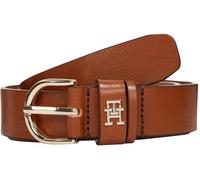 Tommy Hilfiger Donna Cintura Essential Effortless 2,5 cm Cintura in Pelle, Marrone (Cognac), 90 cm