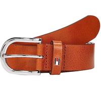 Tommy Hilfiger Donna Cintura New Danny Belt Cintura in Pelle, Marrone (Cognac), 100 cm