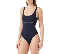 Tommy Hilfiger Donna Costume da Bagno One Piece Cut-out, Blu (Desert Sky), S