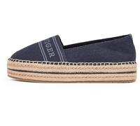 Tommy Hilfiger Donna Espadrillas Denim Platform con Plateau, Blu (Space Blue), 39 EU