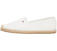 Tommy Hilfiger Donna Espadrillas Flag Canvas con Logo, Bianco (Ecru), 39