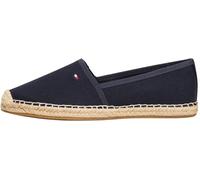 Tommy Hilfiger Donna Espadrillas Flag Canvas con Logo, Blu (Space Blue), 37 EU