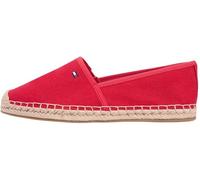 Tommy Hilfiger Donna Espadrillas Flag Canvas con Logo, Rosso (Primary Red), 42