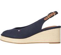 Tommy Hilfiger Donna Espadrillas Wedge Flag Mid Slingback Fibbia Regolabile, Blu (Space Blue), 40
