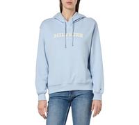 Tommy Hilfiger Donna Felpa con Cappuccio, Blu (Breezy Blue), S