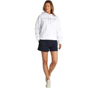 Tommy Hilfiger Donna Felpa con Cappuccio con Logo, Bianco (TH Optic White), XS