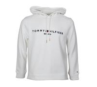 Tommy Hilfiger Donna Felpa Heritage con Cappuccio, Bianco (White), S