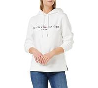 Tommy Hilfiger Donna Felpa Heritage con Cappuccio, Bianco (White), XXL