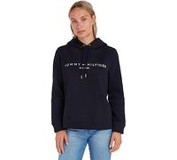 Tommy Hilfiger Donna Felpa Heritage con Cappuccio, Blu (Desert Sky), S