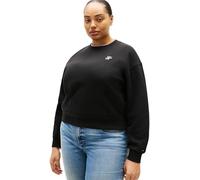 Tommy Hilfiger Felpa da Donna CRV TH Script Reg Fleece SWTSRT WW0WW49511, Nero (Nero), 46, Nero (Nero), 78