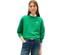 Tommy Hilfiger Donna Felpa Script Regular Fit, Verde (Courtside Green), S