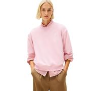 Tommy Hilfiger Felpa da Donna TH Script Reg Terry SWTSHRT WW0WW49418, Rosa (Bonita Pink), S, Rosa (Bonita Pink), S