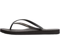 Tommy Hilfiger Donna Flip Flops Beach Sandal Infradito, Nero (Black), 39
