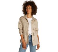 Tommy Hilfiger Donna Giacca-Camicia Gold Button Utility con Taschini sul Petto, Beige (Sandalwood), XL